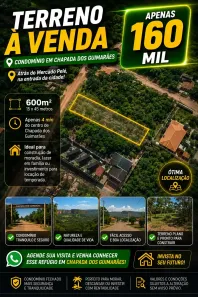 Lote/Terreno à venda, 600m² no Chapada dos Guimarães, Chapada dos Guimarães