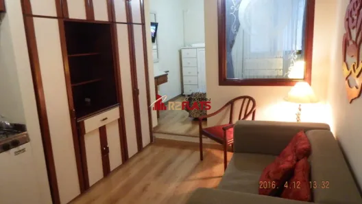 Flat com 1 Quarto para alugar, 34m² no Cerqueira César, São Paulo