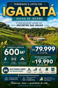 Lote/Terreno à venda, 600m² no Centro, Igaratá