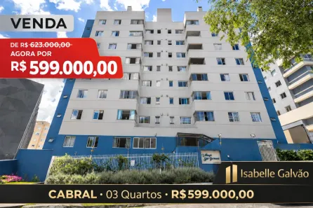Apartamento com 3 Quartos à venda, 72m² no Cabral, Curitiba
