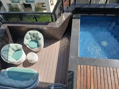 Apartamento com 5 Quartos para alugar, 200m² no Pitangueiras, Guarujá