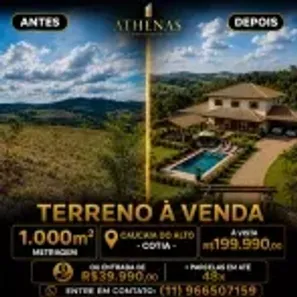 Lote/Terreno à venda, 1000m² no dos Mendes (Caucaia do Alto), Cotia