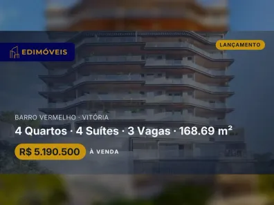Apartamento com 4 Quartos à venda, 168m² no Barro Vermelho, Vitória