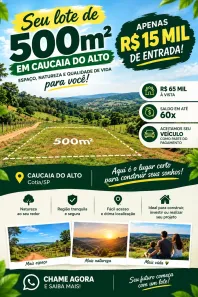 Lote/Terreno à venda, 500m² no Vila Santo Antônio do Portão, Cotia