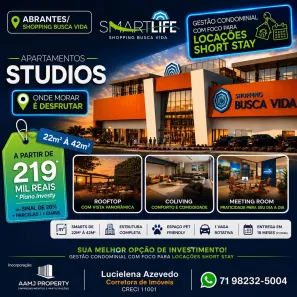 Apartamento com 1 Quarto à venda, 22m² no Vila de Abrantes (Abrantes), Camaçari