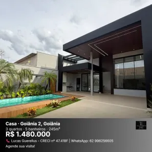 Casa com 3 Quartos à venda, 160m² no Goiânia 2, Goiânia