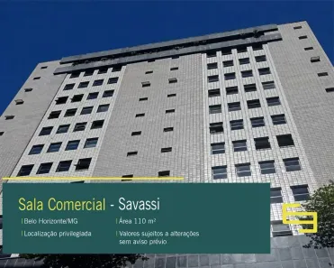 Sala Comercial para alugar, 110m² no Savassi, Belo Horizonte