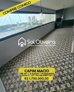 Apartamento com 3 Quartos à venda, 196m² no Capim Macio, Natal