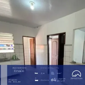 Apartamento com 2 Quartos para alugar, 40m² no Emaús, Parnamirim