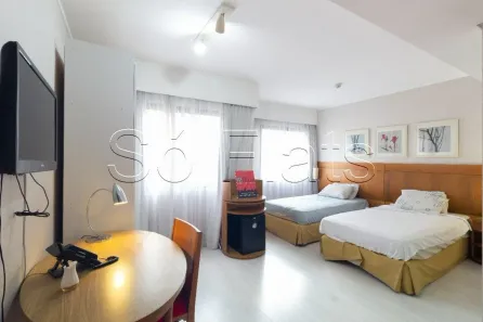 Flat com 1 Quarto para alugar, 27m² no Indianópolis, São Paulo