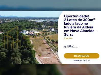 Lote/Terreno à venda, 300m² no Nova Almeida Centro, Serra