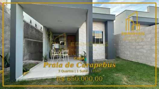 Casa com 3 Quartos à venda, 115m² no Praia de Carapebus, Serra