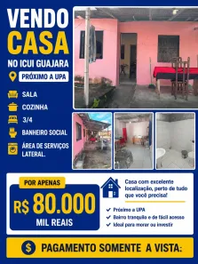 Casa com 2 Quartos à venda, 90m² no Icuí-Guajará, Ananindeua