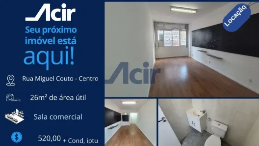 Sala Comercial para alugar, 25m² no Centro, Rio de Janeiro