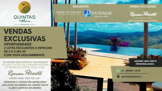 Lote/Terreno à venda, 2096m² no Quintas do Morro, Nova Lima