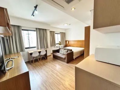 Apartamento com 1 Quarto para alugar, 30m² no Indianópolis, São Paulo
