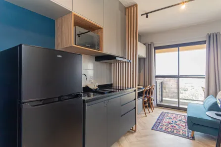 Apartamento com 1 Quarto para alugar, 27m² no Jardim das Acácias, São Paulo