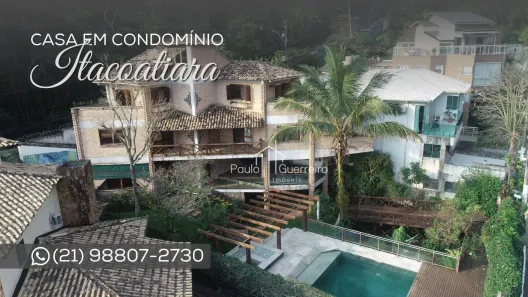 Casa de Condomínio com 4 Quartos à venda, 410m² no Itacoatiara, Niterói