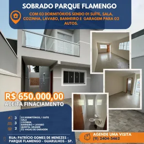 Sobrado com 3 Quartos à venda, 89m² no Parque Flamengo, Guarulhos
