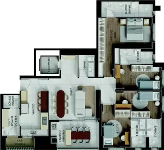 Apartamento com 4 Quartos à venda, 145m² no Setor Bueno, Goiânia