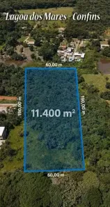 Lote/Terreno à venda, 11400m² no Lagoa dos Mares, Confins