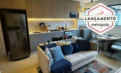 Apartamento com 2 Quartos à venda, 37m² no Vila Palmares, Santo André