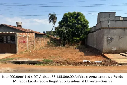 Lote/Terreno à venda, 200m² no Residencial Eli Forte, Goiânia