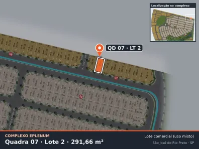 Lote/Terreno à venda, 292m² no Eparque Mirage, São José do Rio Preto