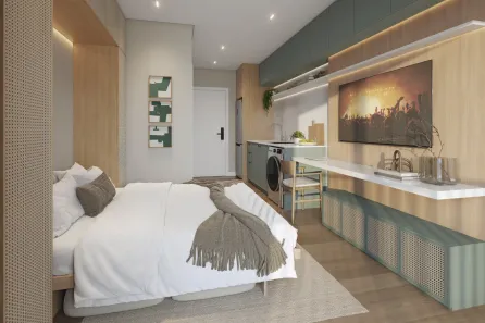 Apartamento com 1 Quarto à venda, 21m² no Centro, Curitiba