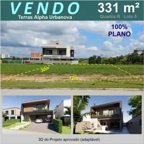 Lote/Terreno à venda, 331m² no Urbanova, São José dos Campos