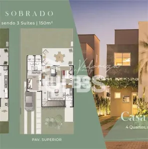 Casa de Condomínio com 4 Quartos à venda, 150m² no Jardins Berlim, Senador Canedo