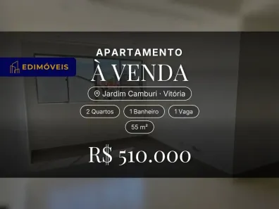 Apartamento com 2 Quartos à venda, 55m² no Jardim Camburi, Vitória