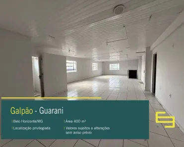 Galpão/Depósito/Armazém para alugar, 400m² no Guarani, Belo Horizonte