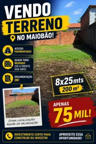 Lote/Terreno à venda, 200m² no Maiobão, Paço do Lumiar