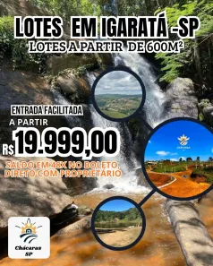Lote/Terreno à venda, 600m² no , Igaratá