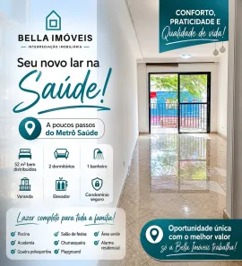 Apartamento com 2 Quartos à venda, 55m² no Saúde, São Paulo