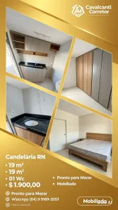 Apartamento com 1 Quarto para alugar, 18m² no Lagoa Nova, Natal