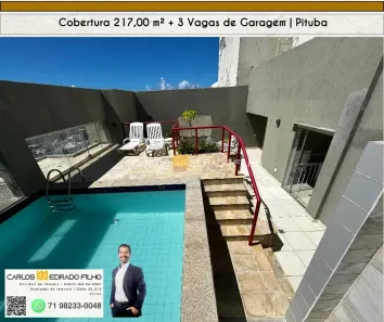 Cobertura com 3 Quartos à venda, 217m² no Pituba, Salvador