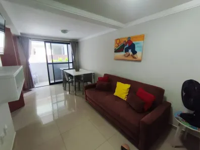 Apartamento com 1 Quarto para alugar, 50m² no Cabo Branco, João Pessoa