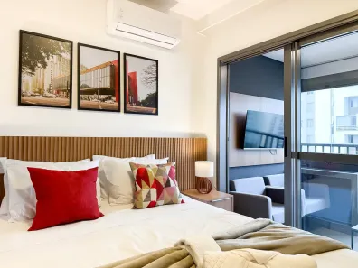 Apartamento com 1 Quarto para alugar, 28m² no Indianópolis, São Paulo