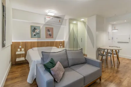 Apartamento com 1 Quarto para alugar, 38m² no Três Figueiras, Porto Alegre