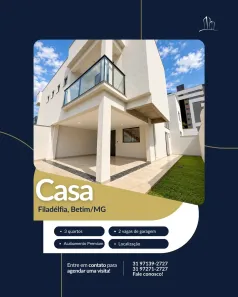 Casa com 3 Quartos à venda, 140m² no Filadélfia, Betim