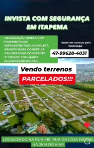 Lote/Terreno à venda, 200m² no Sertão do Trombudo, Itapema