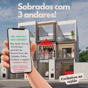 Sobrado com 3 Quartos à venda, 129m² no Vila Ré, São Paulo