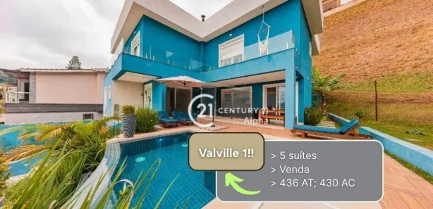 Casa de Condomínio com 5 Quartos à venda, 430m² no Alphaville, Santana de Parnaíba