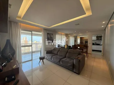 Apartamento com 4 Quartos para alugar, 159m² no Gonzaga, Santos