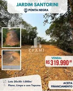 Lote/Terreno à venda, 1000m² no Ponta Negra, Manaus