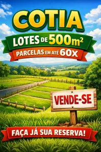 Lote/Terreno à venda, 500m² no Jardim Santa Izabel, Cotia