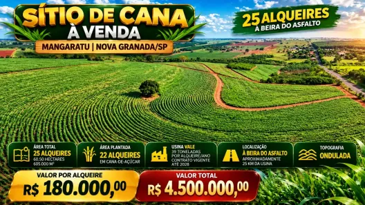 Fazenda/Sítio à venda, 605000m² no Centro, Nova Granada