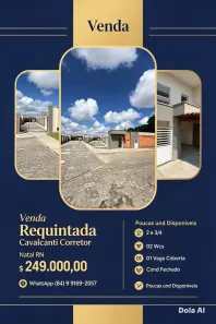 Casa com 2 Quartos à venda, 73m² no Parque das Árvores, Parnamirim